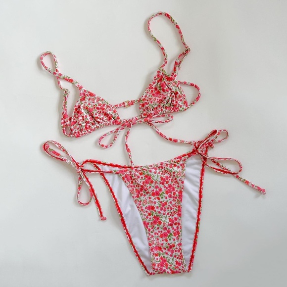 Heavy Manners Other - Heavy Manners Floral Pink Bikini